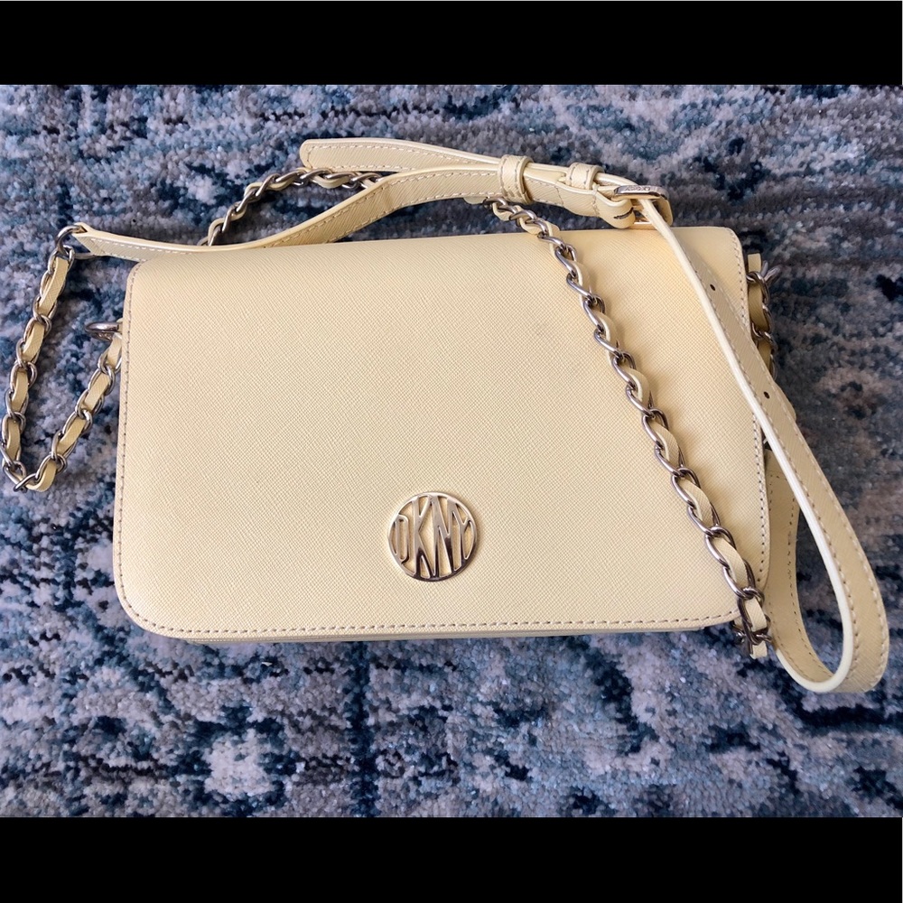 DKNY Pastel Yellow Crossbody Bag
